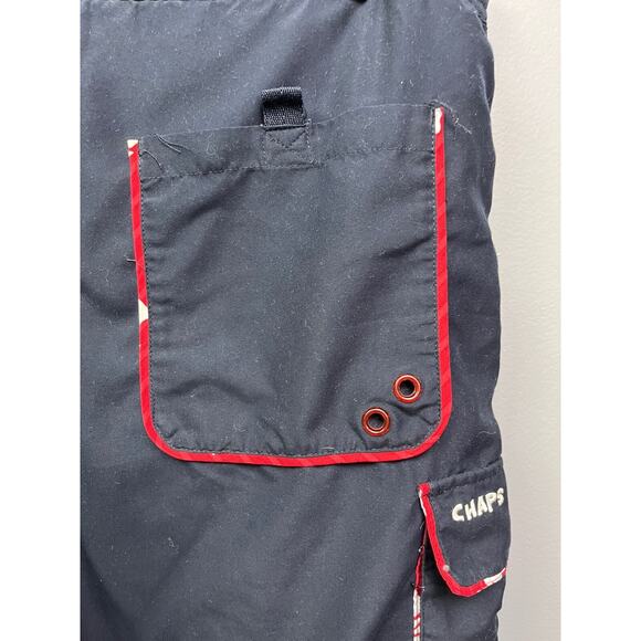 Chaps Swim trunks Men's medium Blue Red Hawaiian Board Shorts Beach Pool - Picture 8 of 8